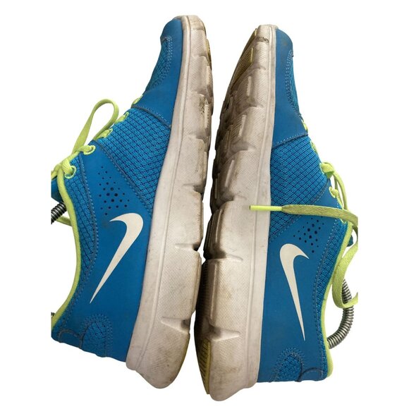 Nike 525754 Women's  Size 7.5 Blue  Neon Green Running Shoes - Picture 6 of 8